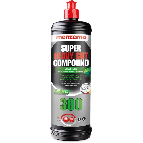 MENZERNA SUPER HEAVY CUT 300 GREEN LINE 1L mocno tnąca pasta polerska